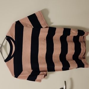 Express Men's Blue and Pink T-shirt. Size Small. New with tags.